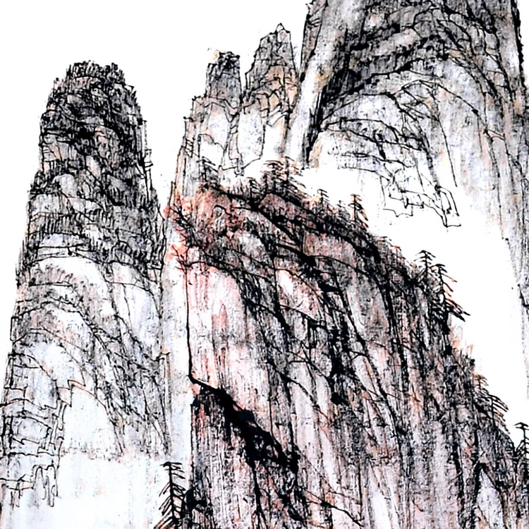 四条屏(一)-任福新-新时代新征程-名人名家书画联