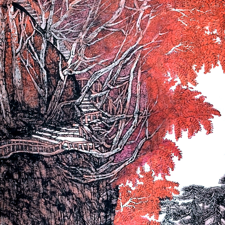 四条屏(一)-任福新-新时代新征程-名人名家书画联