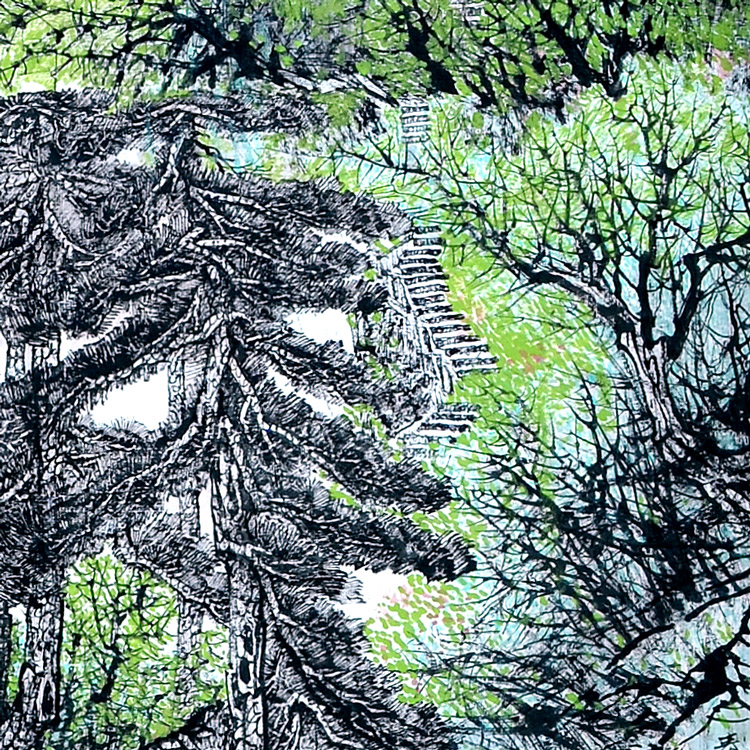 四条屏(二)-任福新-新时代新征程-名人名家书画联