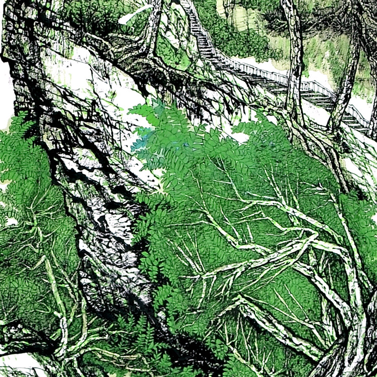 四条屏(三)-任福新-新时代新征程-名人名家书画联