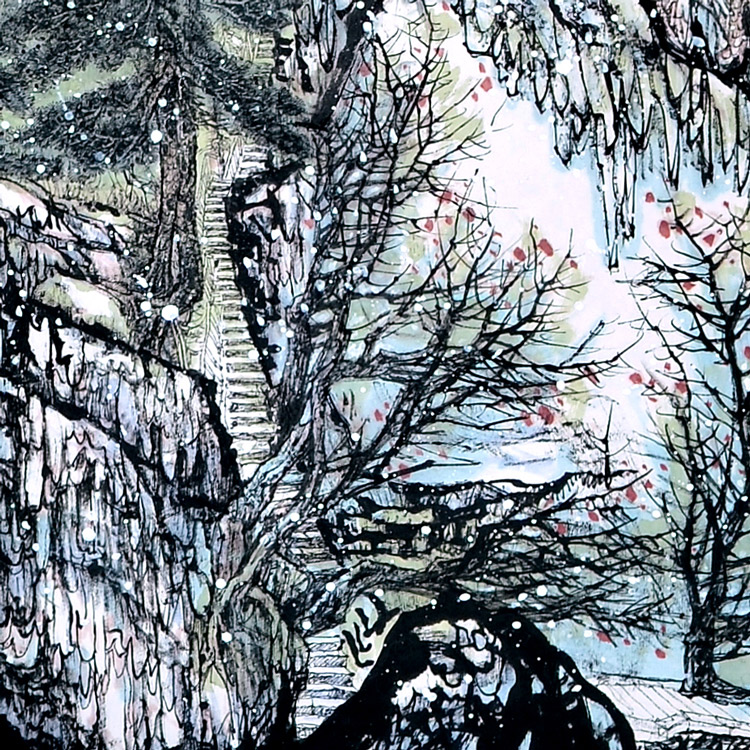 四条屏(四)-任福新-新时代新征程-名人名家书画联