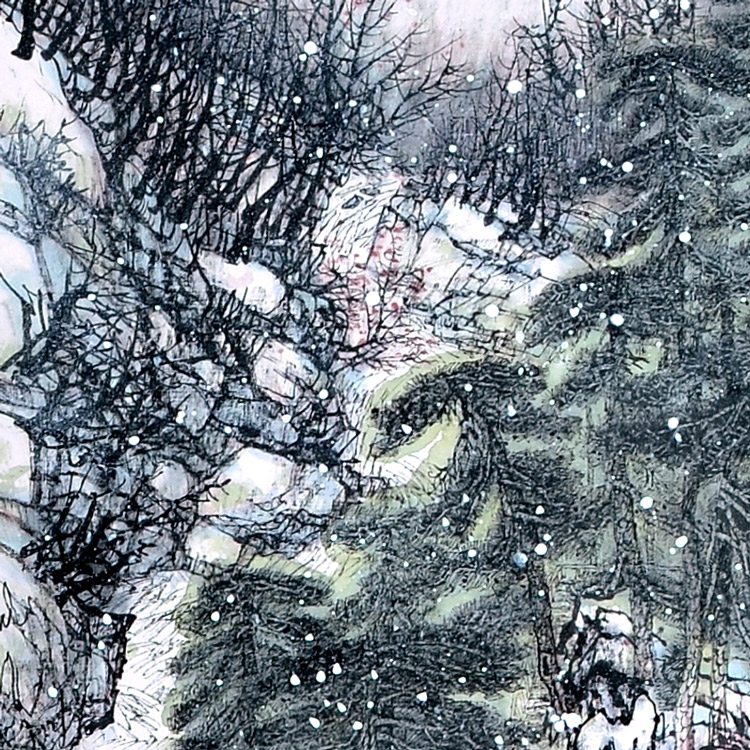 四条屏(四)-任福新-新时代新征程-名人名家书画联