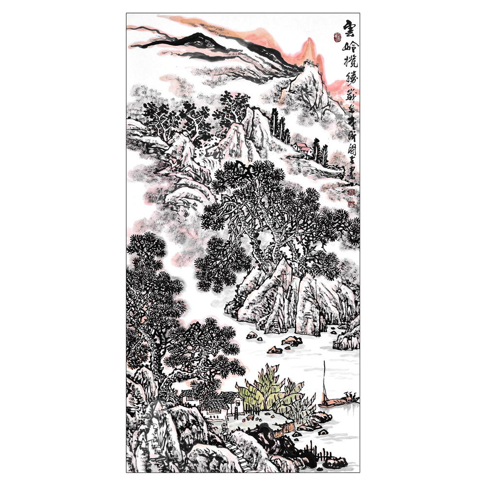 云岭揽胜-马国立-新时代新征程-名人名家书画联