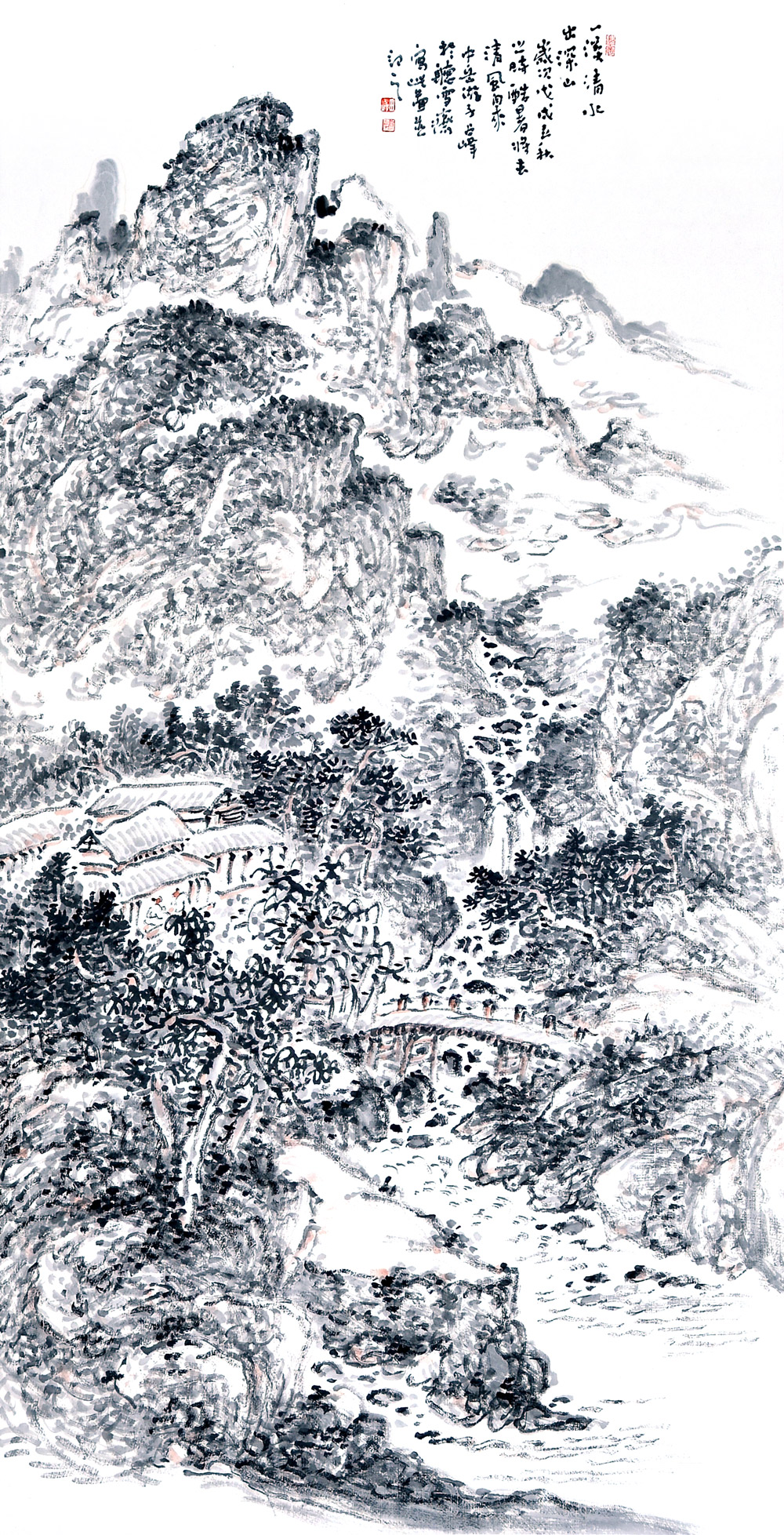 山高图-田占峰-新时代新征程-名人名家书画联展