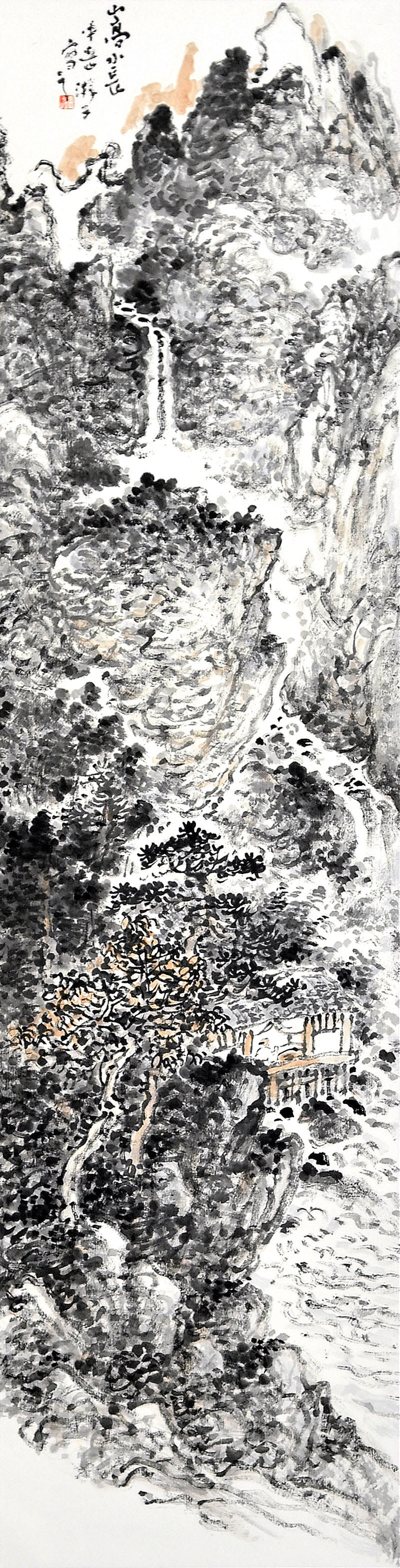 山高水长-田占峰-新时代新征程-名人名家书画联