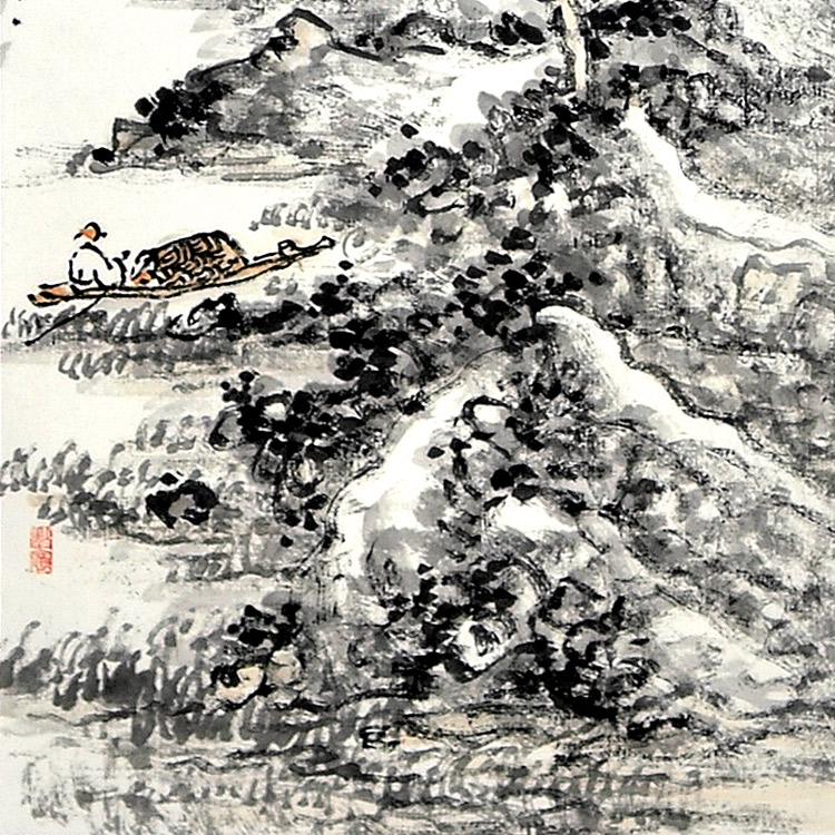 烟云洪荒-田占峰-新时代新征程-名人名家书画联