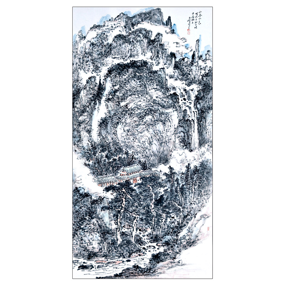 山水(二)-田占峰-新时代新征程-名人名家书画联展