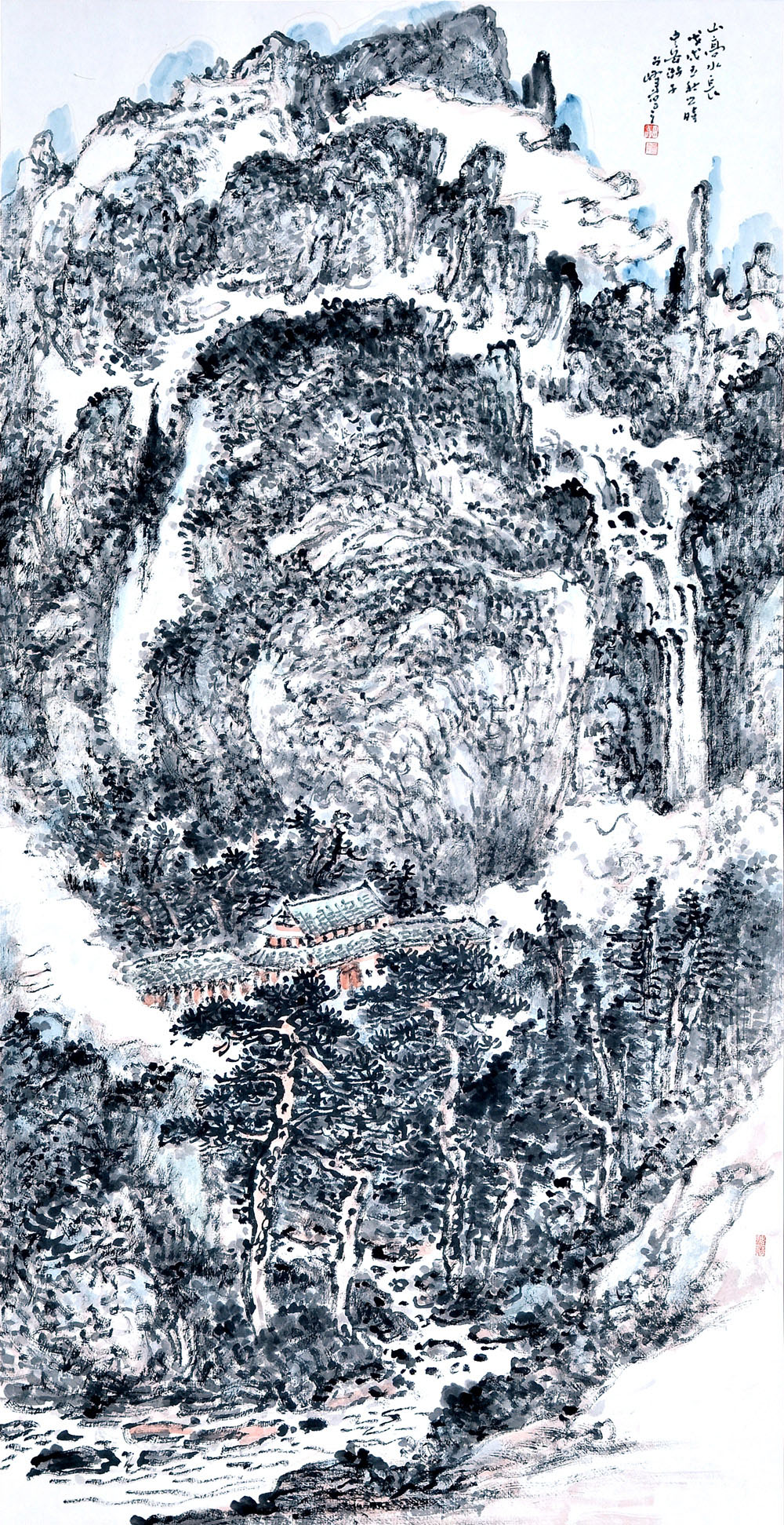 山水(二)-田占峰-新时代新征程-名人名家书画联展