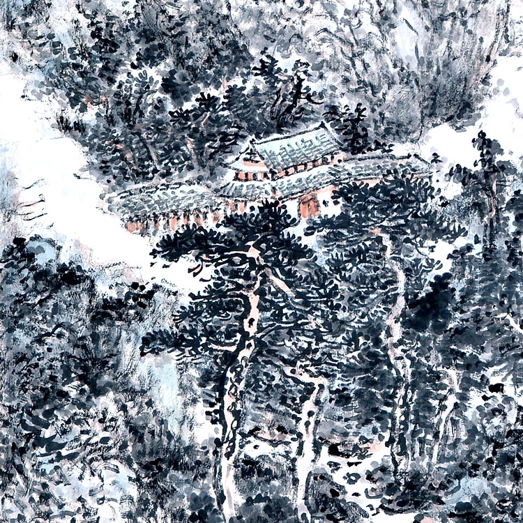 山水(二)-田占峰-新时代新征程-名人名家书画联展