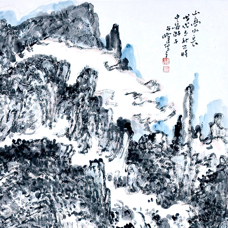 山水(二)-田占峰-新时代新征程-名人名家书画联展