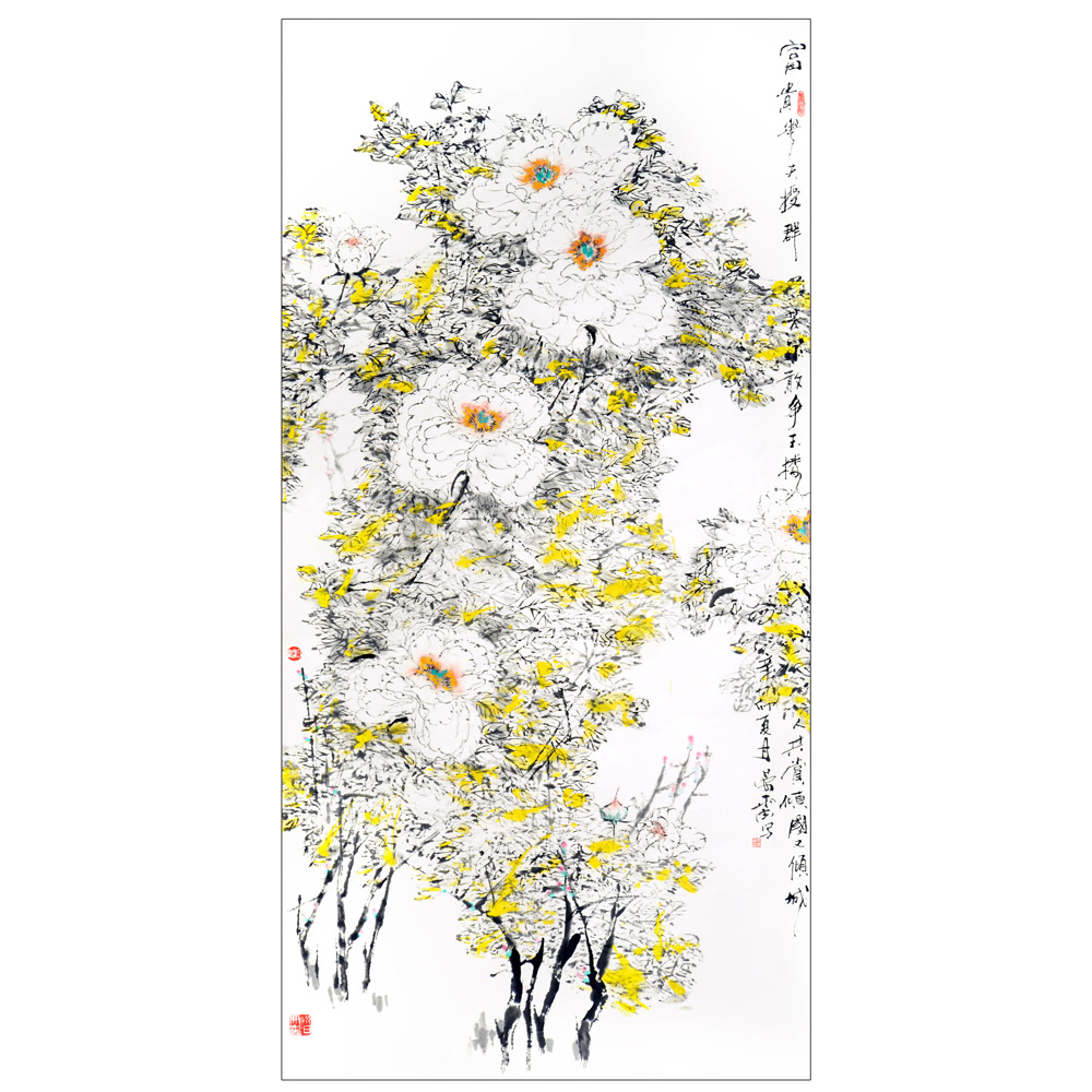 花鸟（二）-晏霁--新时代新征程-名人名家书画联