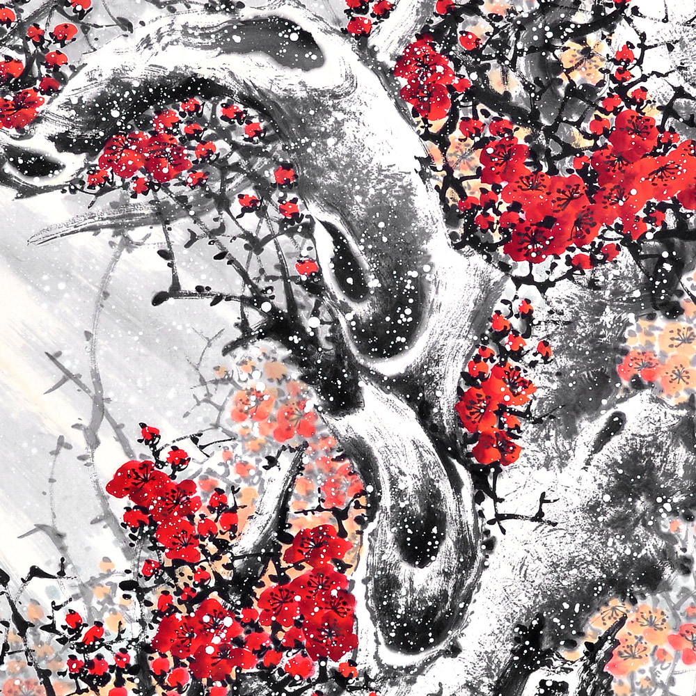 梅花-李松森-新时代新征程-名人名家书画联展