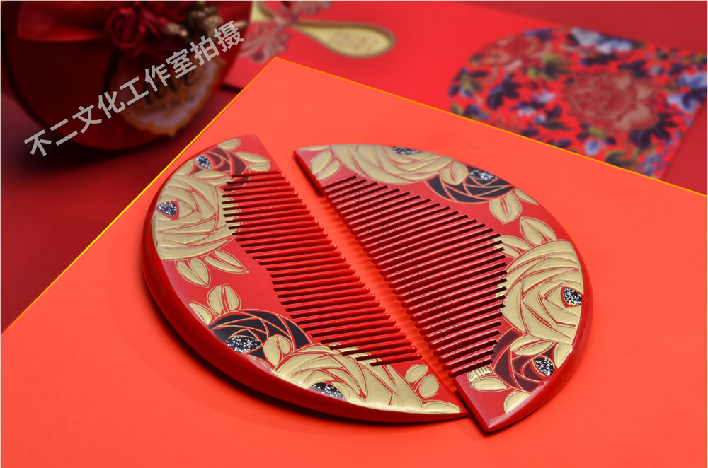 木梳,产品拍摄,百花羞