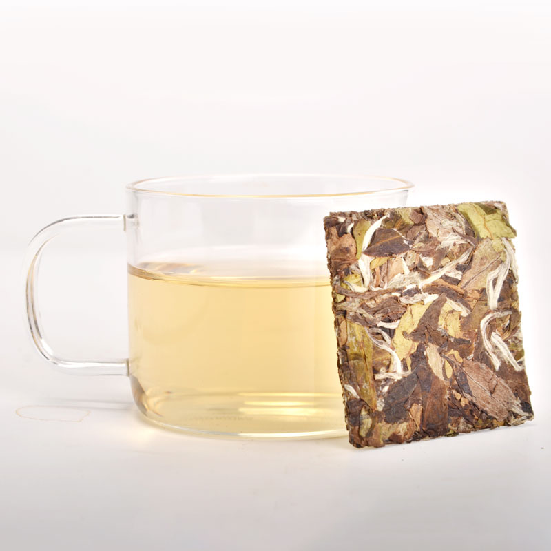 龙小白 福鼎白茶 2017年白露牡丹 迷你茶砖