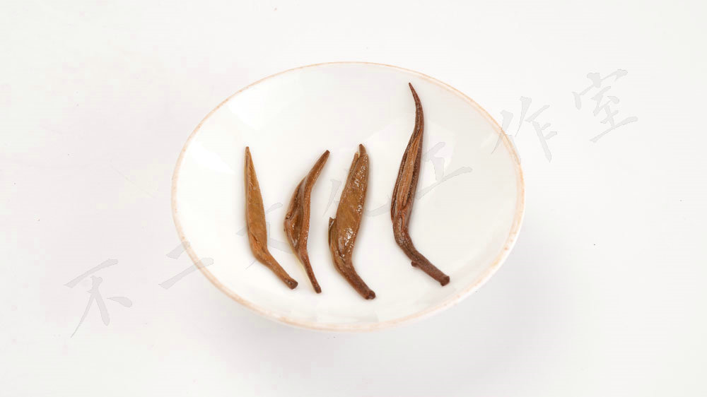叶底和汤色的拍摄-红茶-小青柑