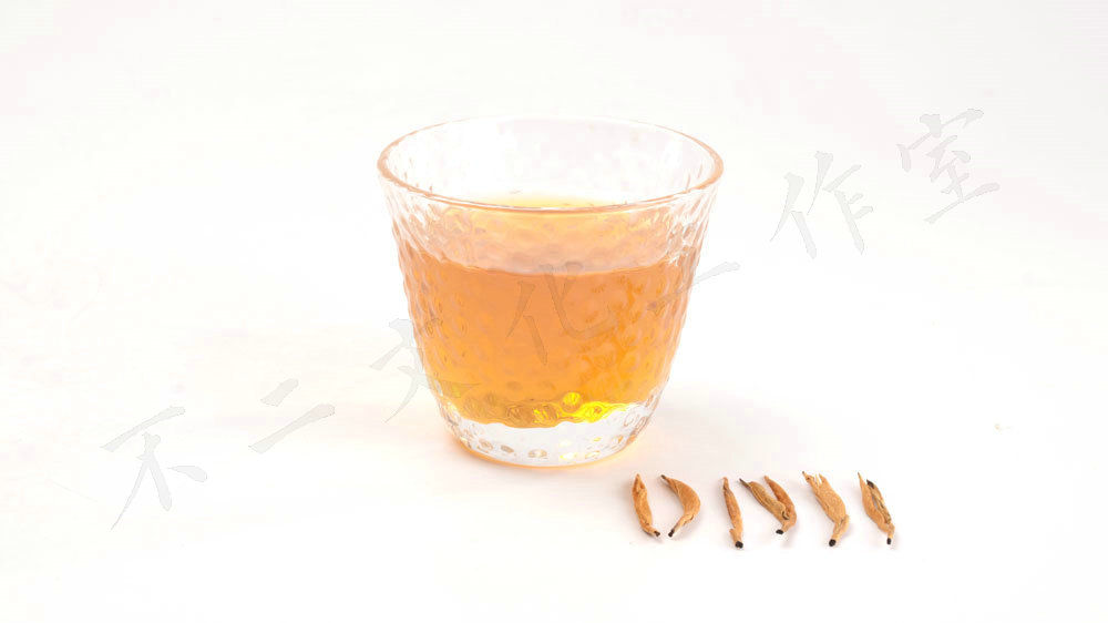 叶底和汤色的拍摄-红茶-小青柑