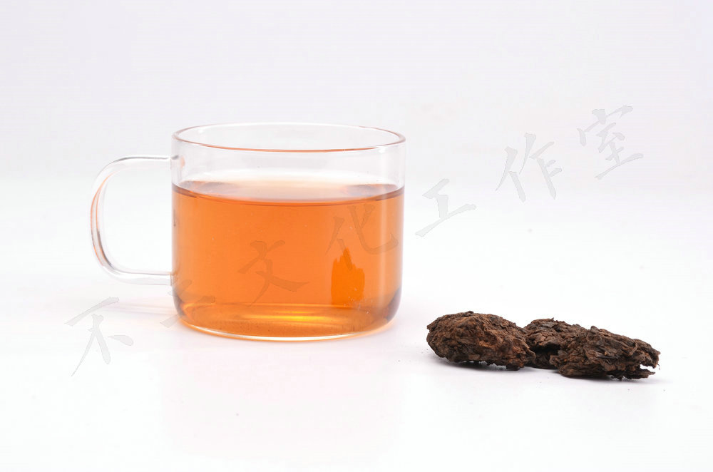 叶底和汤色的拍摄-红茶-小青柑