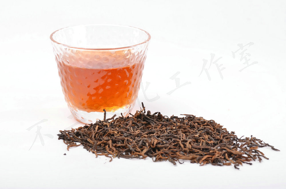 叶底和汤色的拍摄-红茶-小青柑