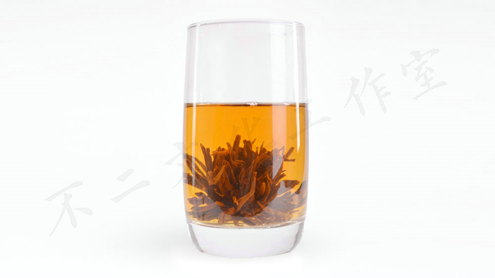 叶底和汤色的拍摄-红茶-小青柑