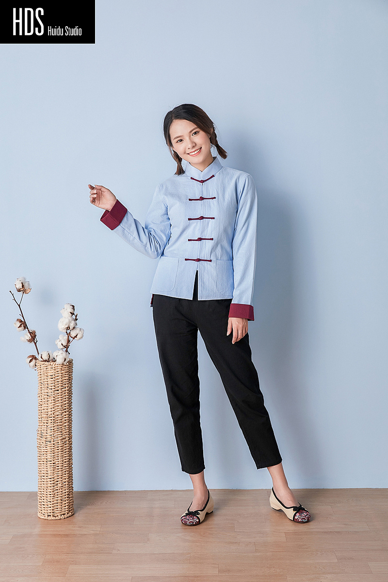中式女装服装拍摄 小清新