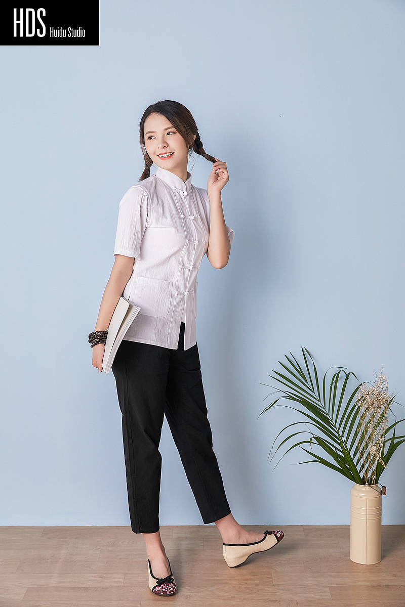 中式女装服装拍摄 小清新
