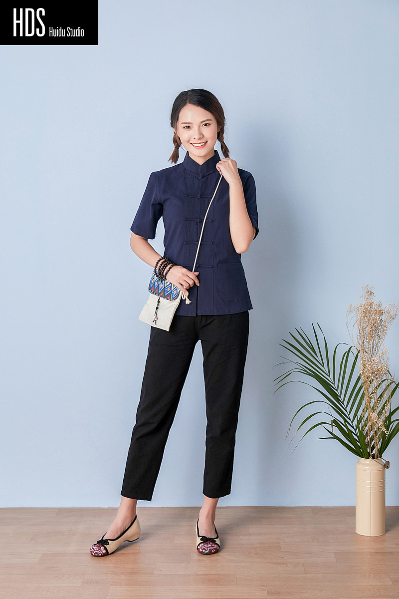 中式女装服装拍摄 小清新