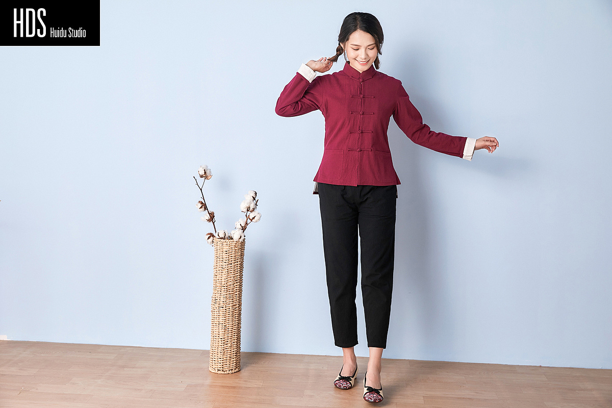 中式女装服装拍摄 小清新