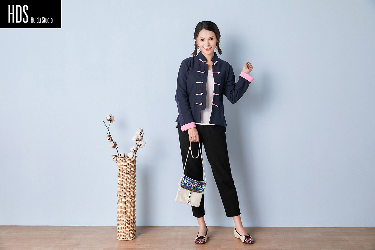 中式女装服装拍摄 小清新