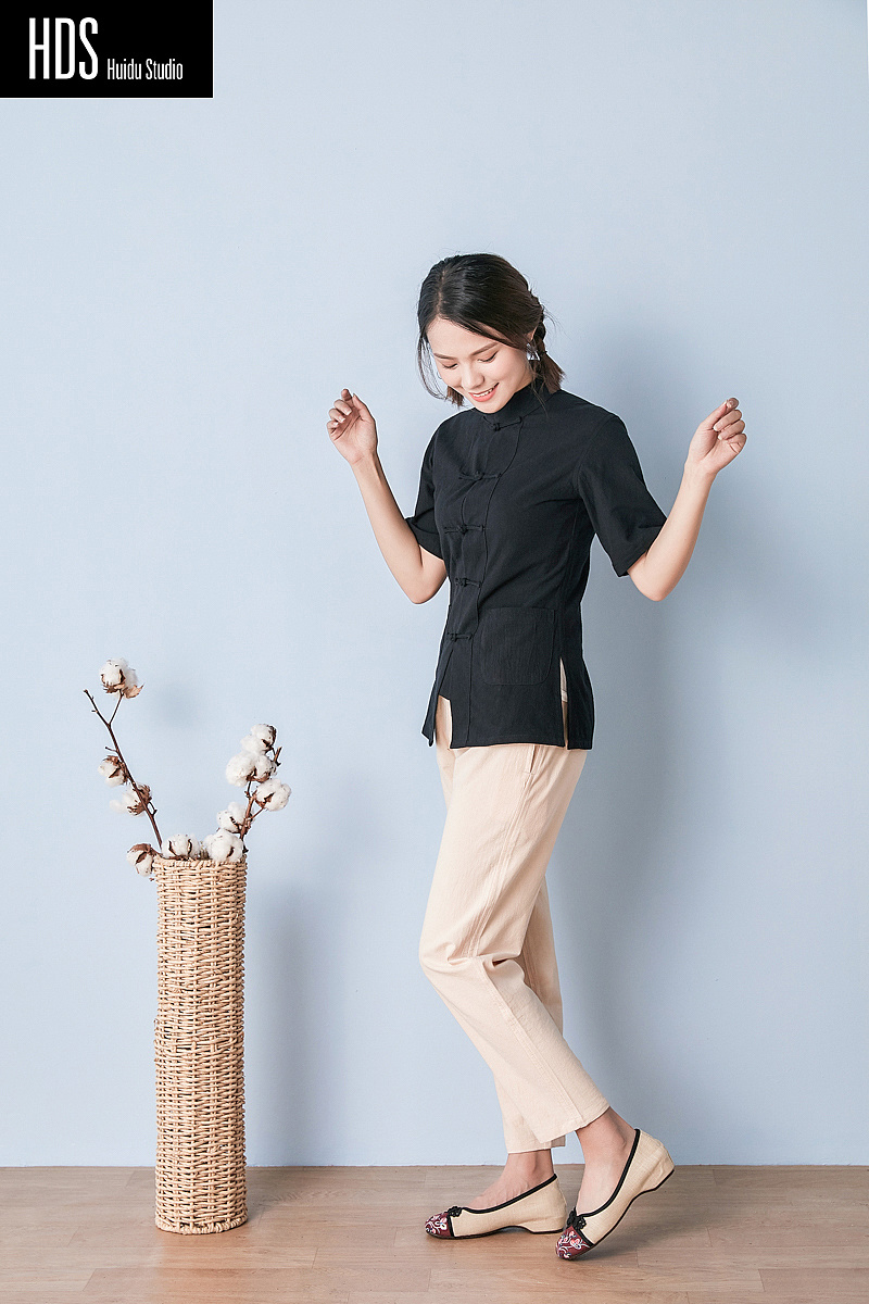中式女装服装拍摄 小清新