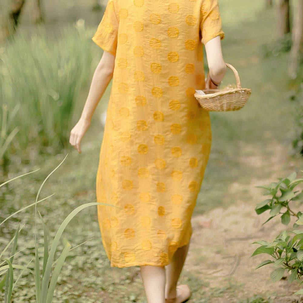 中国风少女连衣裙改良版旗袍茶服