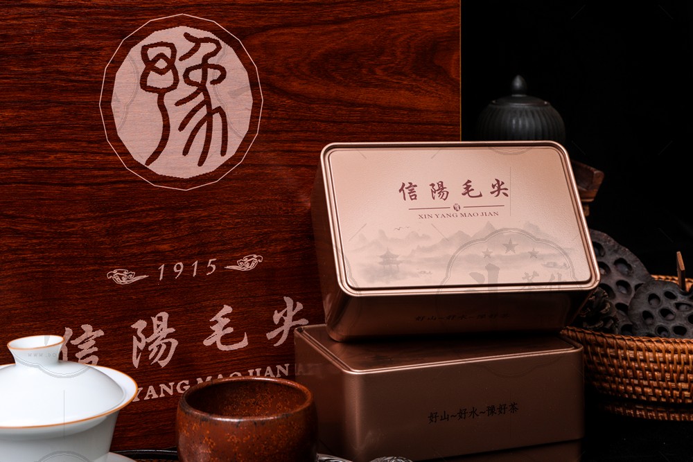木盒包装茶叶包装白底图-支持小批量订货