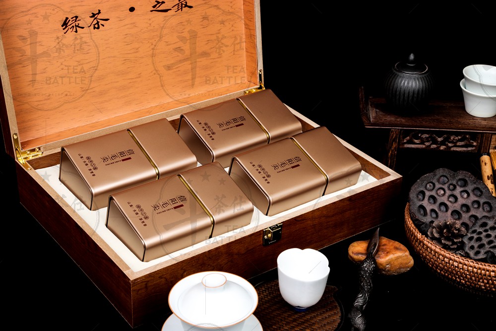 木盒包装茶叶包装白底图-支持小批量订货