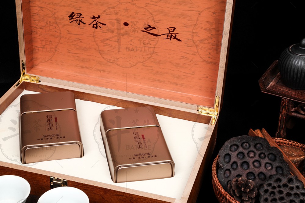 木盒包装茶叶包装白底图-支持小批量订货