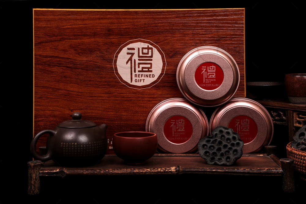 木盒包装茶叶包装白底图-支持小批量订货