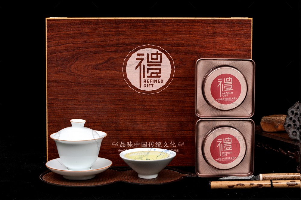 木盒包装茶叶包装白底图-支持小批量订货