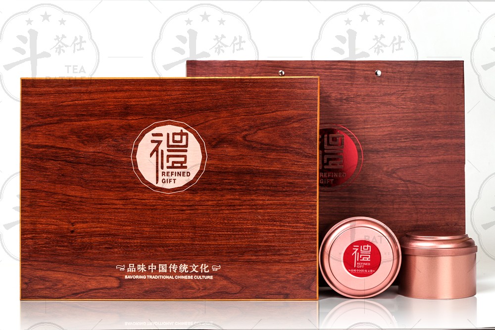木盒包装茶叶包装白底图-支持小批量订货