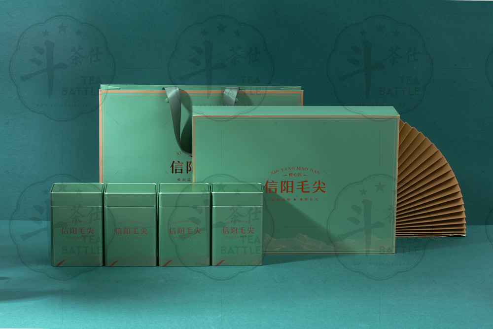 洪盛包装新春信阳毛尖礼盒 铁盒【三】