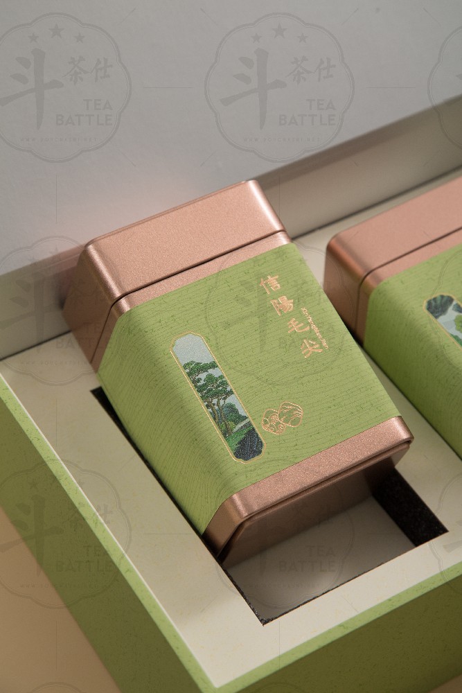 洪盛包装新春信阳毛尖礼盒 铁盒【五】