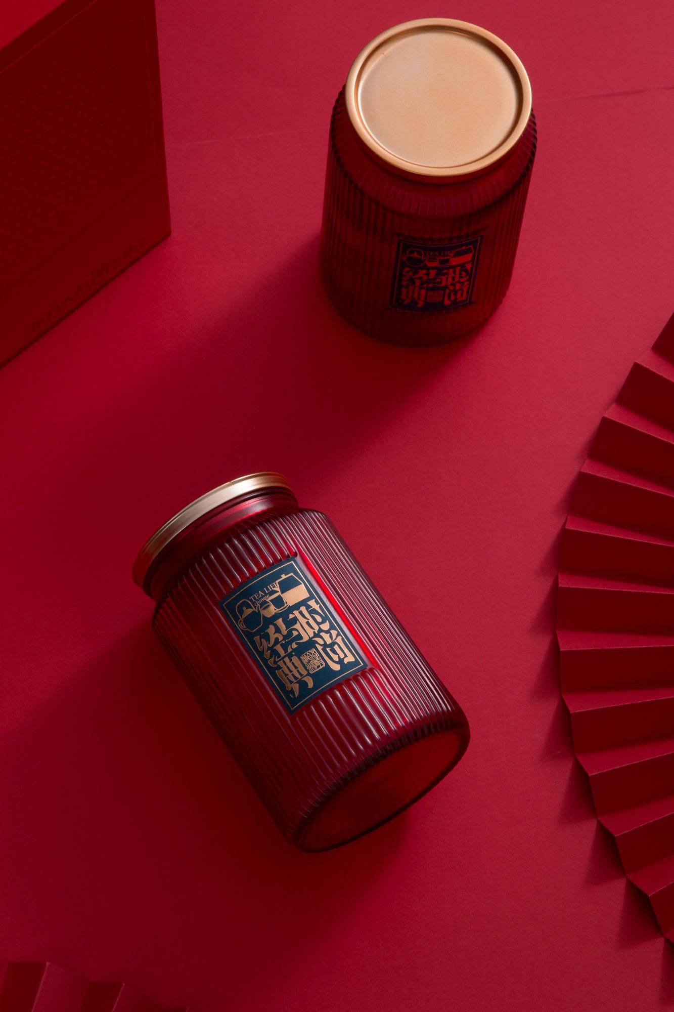 经典与时尚-时代TEA[红蓝玻璃罐双罐]