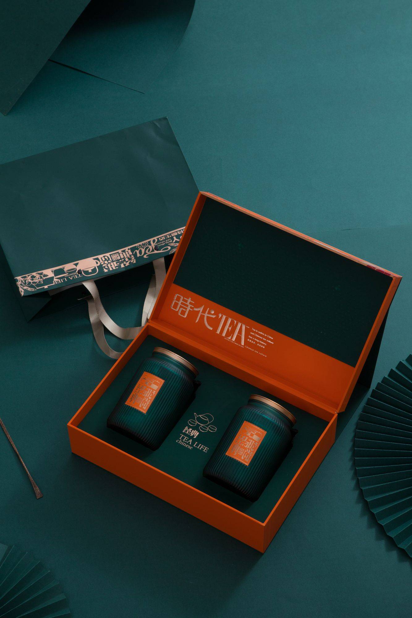 经典与时尚-时代TEA[红蓝玻璃罐双罐]