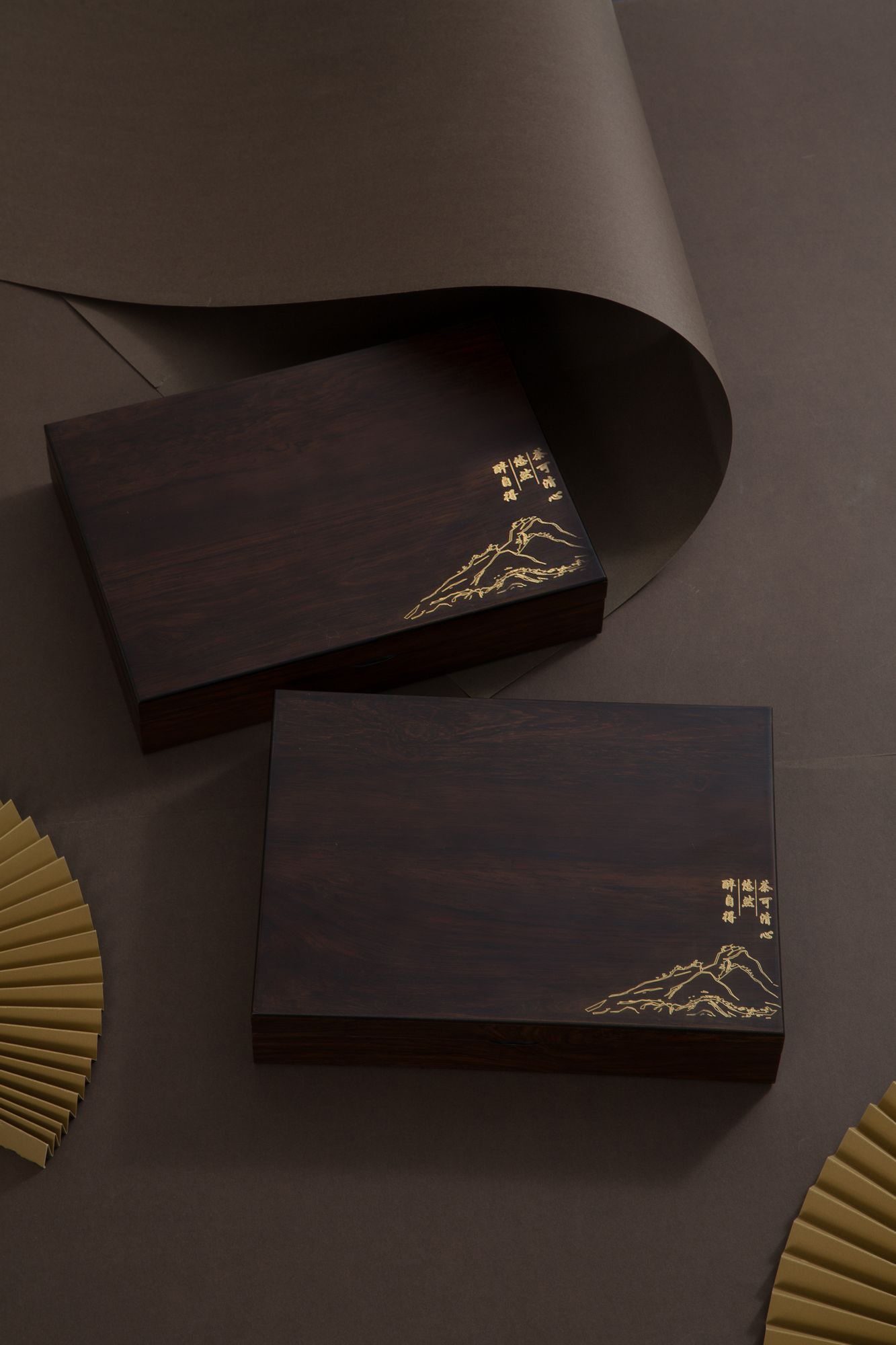 茶可清心-黑檀木茶饼礼盒20套装一件