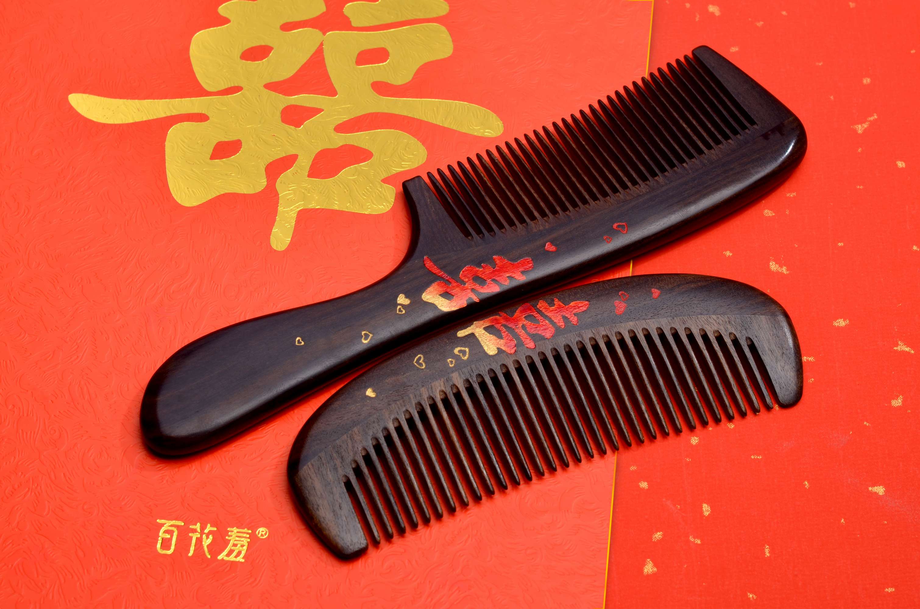 全手工大漆木梳·挑战谭木匠