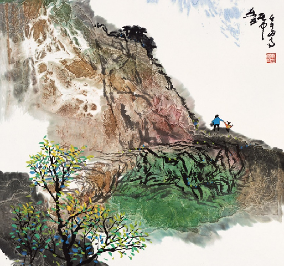 姚伯齐-《乐在其中》(68cmX68cm)-龙在空间