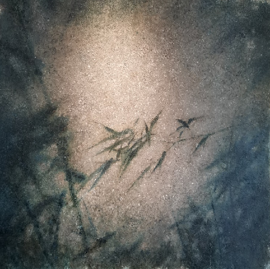 刘伟-《独与幽人期》(150cmx150cm)-龙在空间