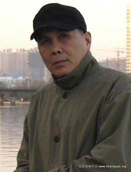  贺洪志-《黄色拥抱一》(114cmx146cm)-龙在空间