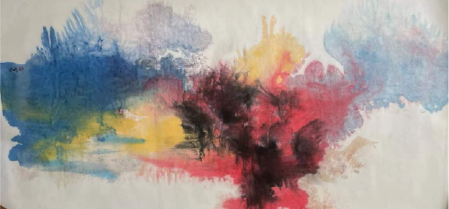 1685847425421241.png 杨延红-《杨延红泼彩》(133cmx65cmm)-龙在空间