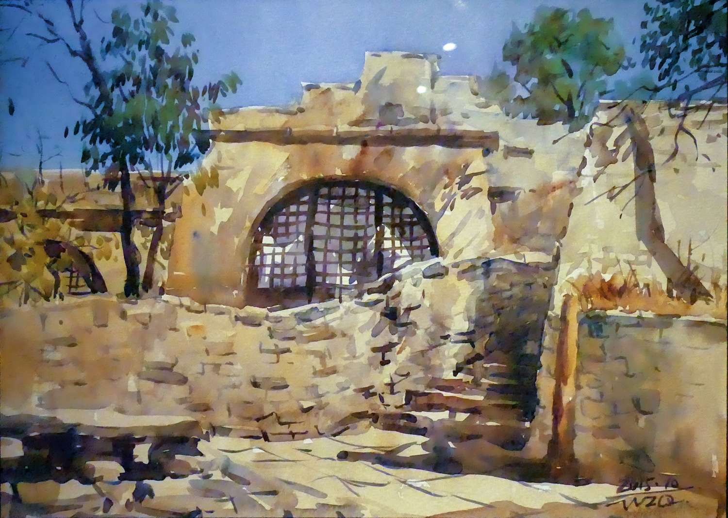 1685975911916034.jpg 王志琪-《王志琪水彩》(36cmx26cm)-龙在空间