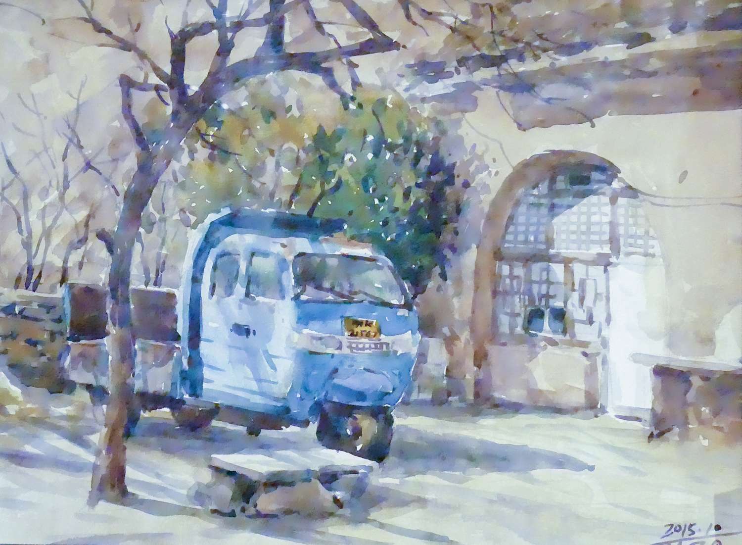 王志琪-《王志琪水彩》(36cmx26cm)-龙在空间