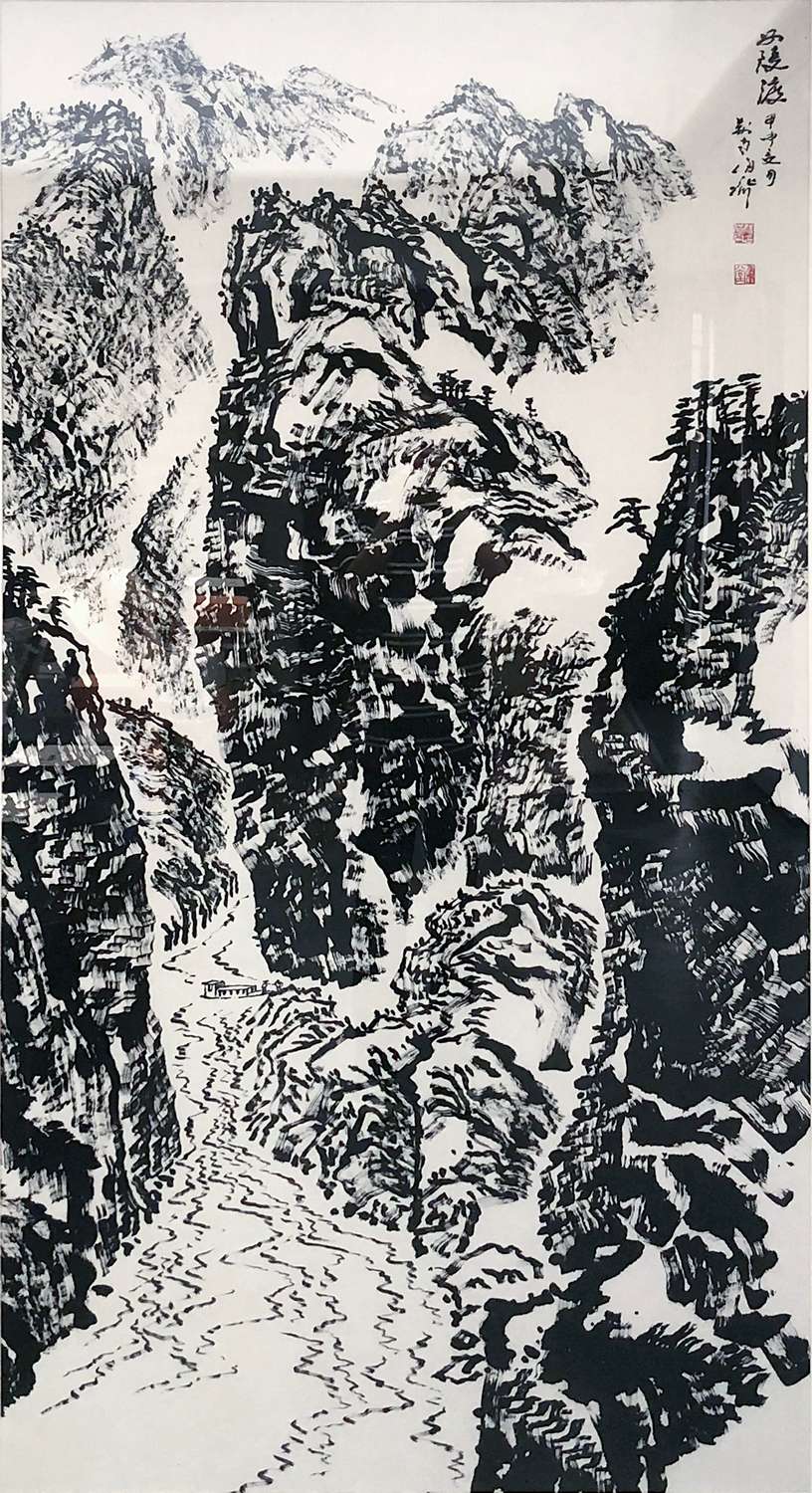 1686022709358442.jpg 姚伯齐-《西陵渡》(65cmx135cm)-龙在空间