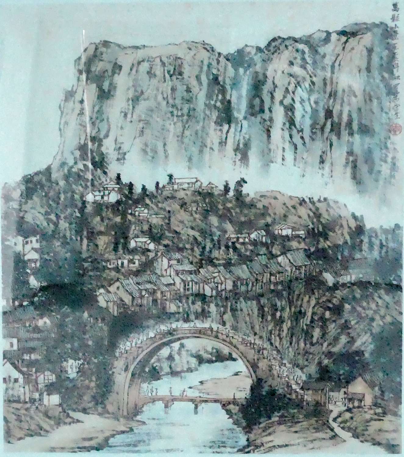 李可染-《万县小景》(69cmx79cm)-龙在空间